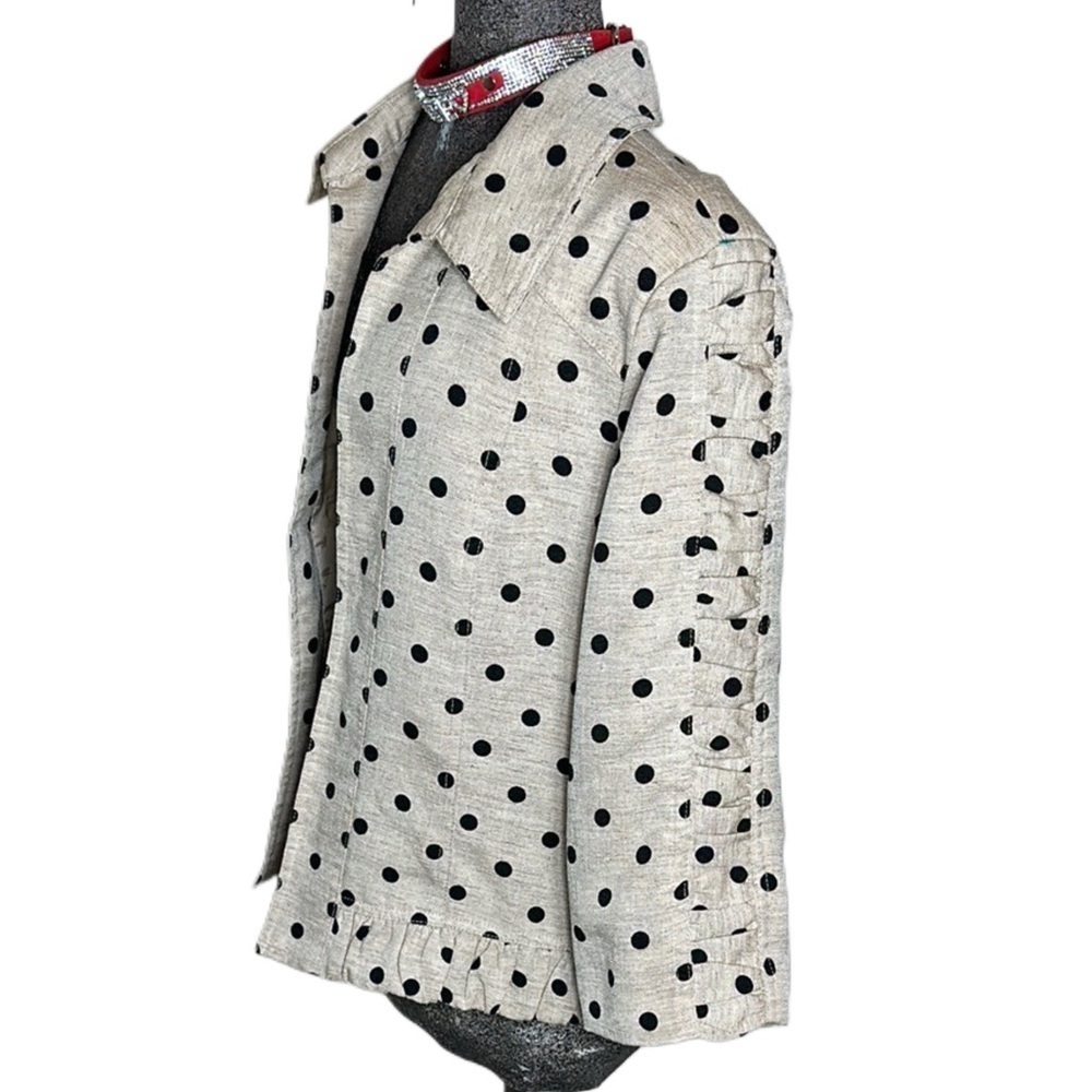 CHRISTOPHER BANKS POLKA DOT Women's Blazer Classic Like New Medium